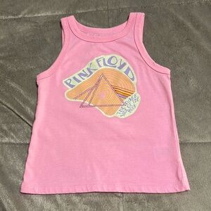 Pink Floyd S (6/6x) Girls Pink Graphic Tank Top